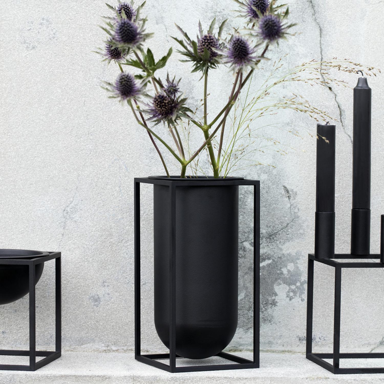 by Lassen 22001 Kubus Vase Lolo schwarz 2