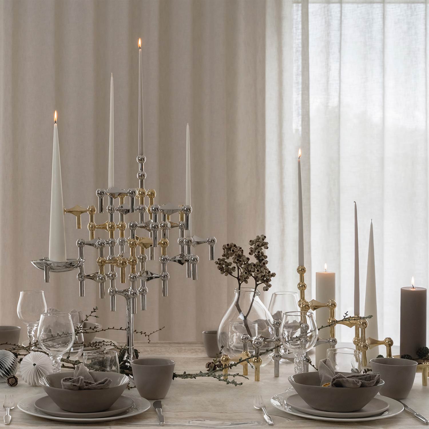 stoff nagel standfuss chrom deko 78126