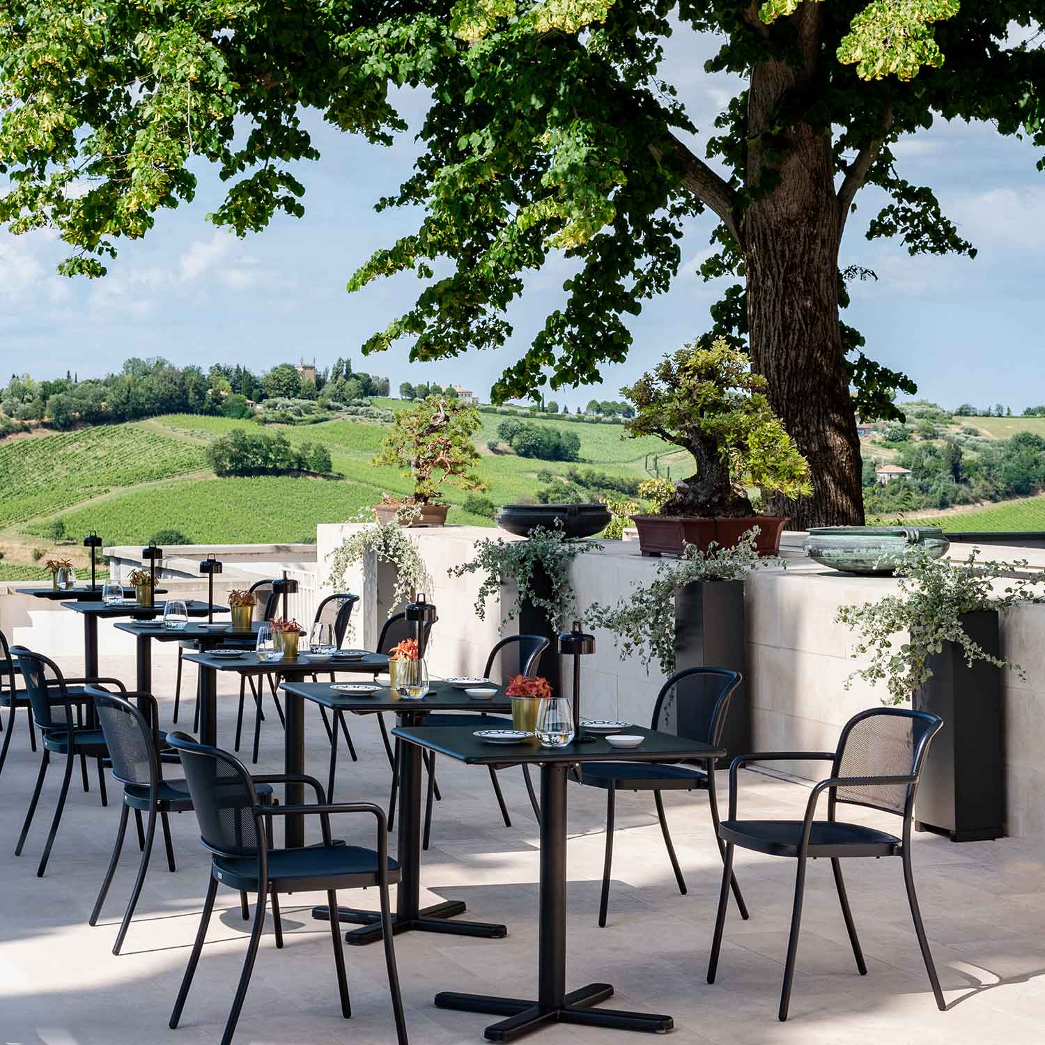 EMU - Gartenstuhl Café marineblau