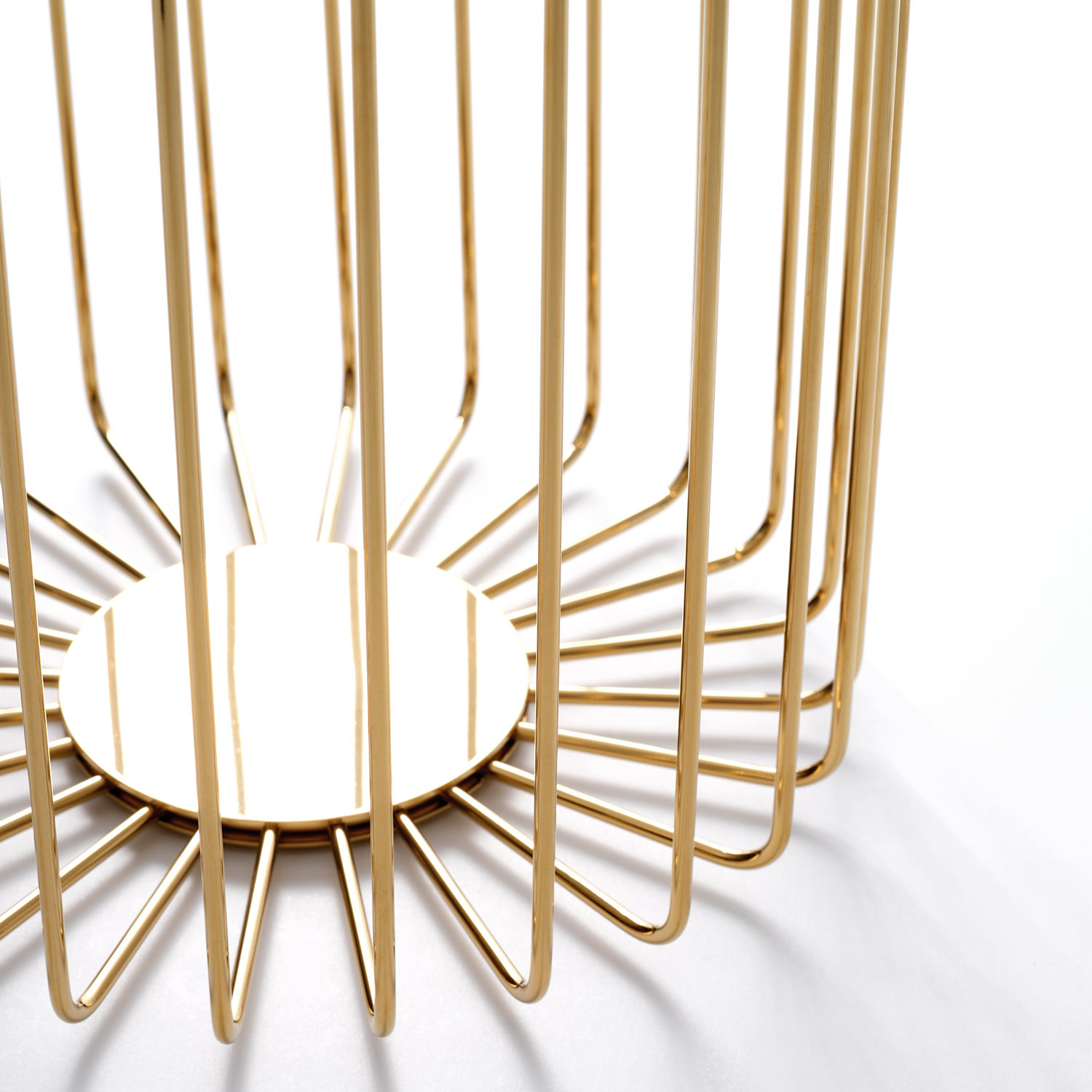 decorwalther dw220 abwurfkorb gold matt detail 68799