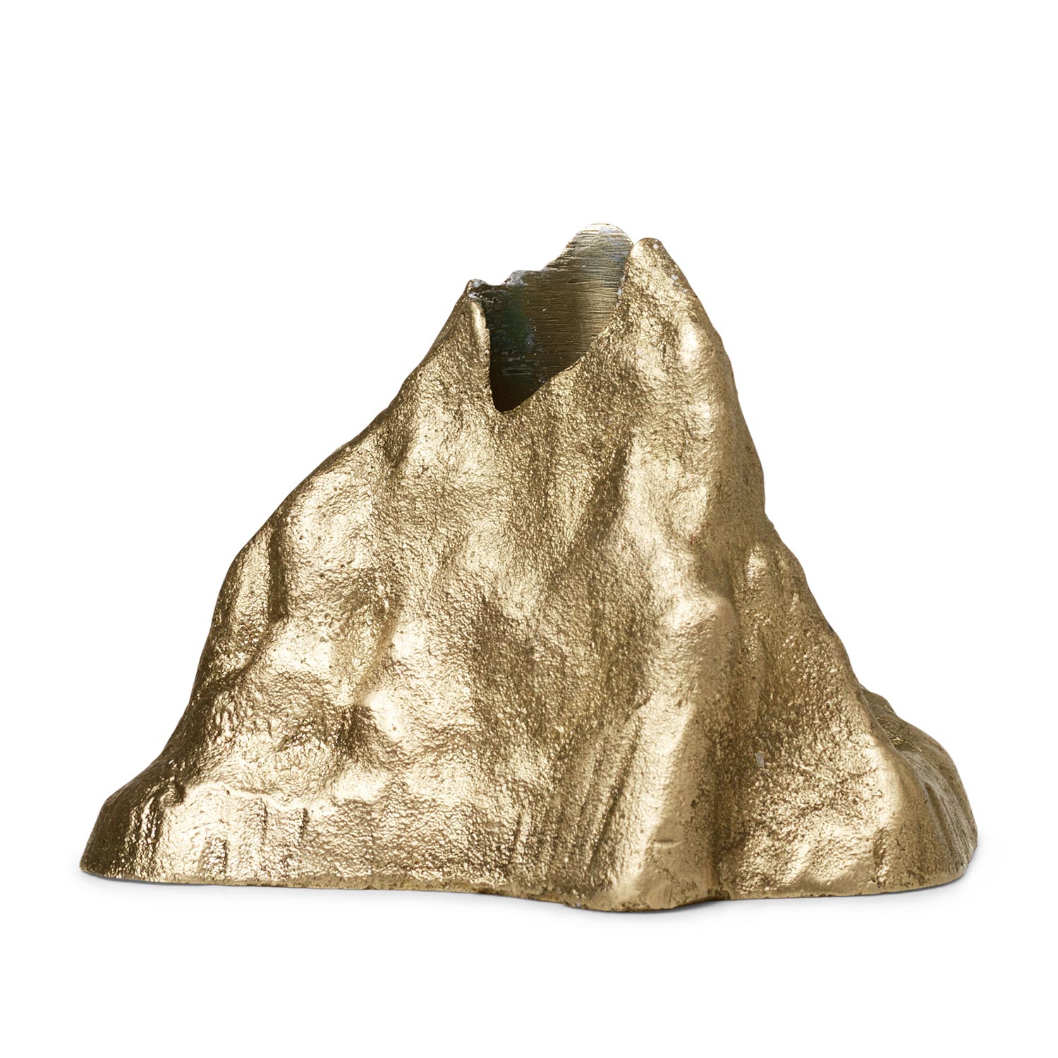 ferm living stone candle holder brass large 1104263159 59003