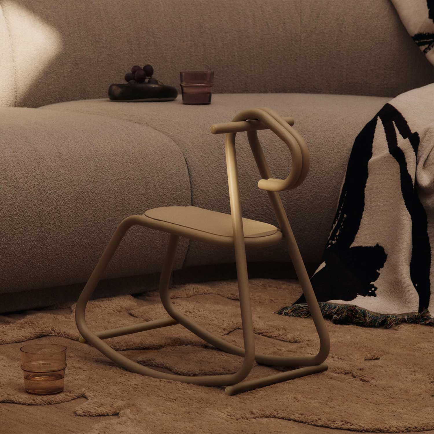 Ferm Living - Cilla Teppich 140x200 cm tan