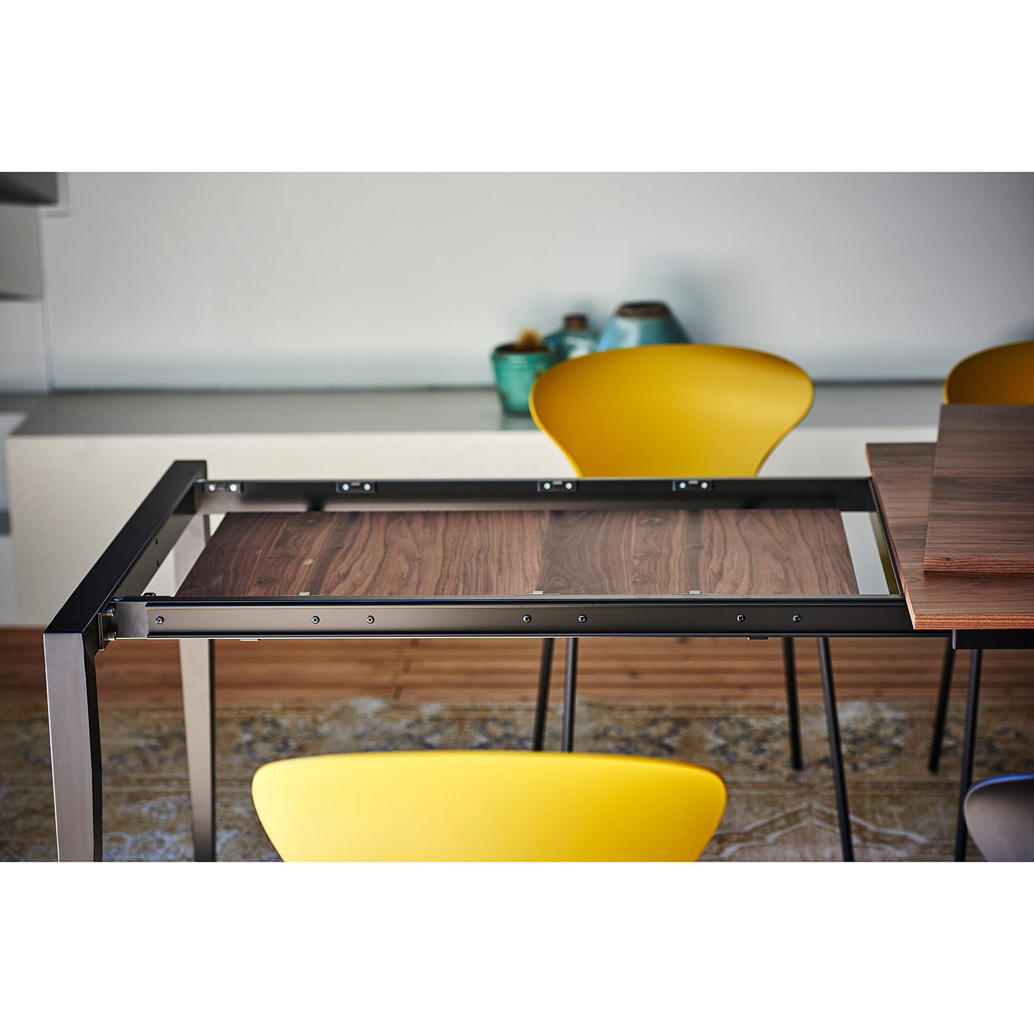 jan kurtz jupiter tisch nussbaum schwarz ausziehbar 65204