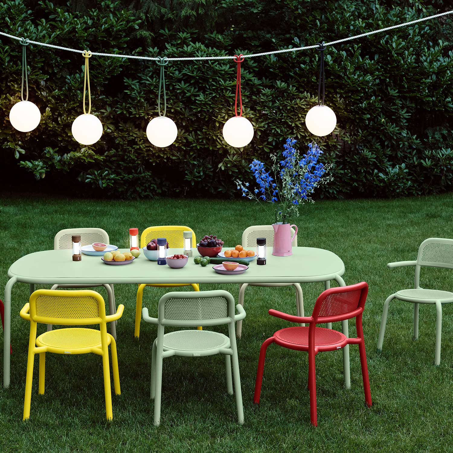 fatboy toni tisch mist green  mit leuchten 51302