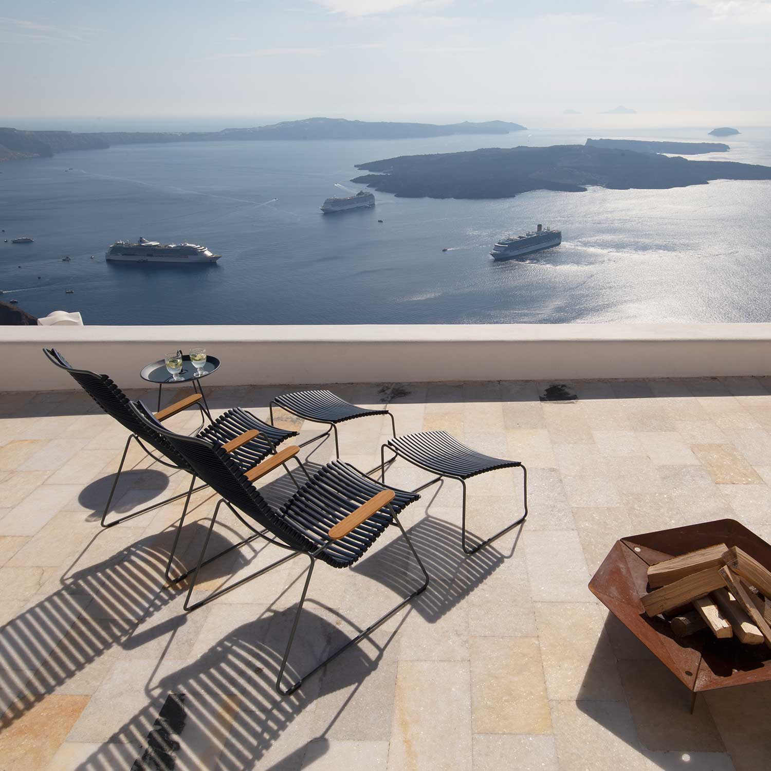 houe click lounge chair schwarz 93047