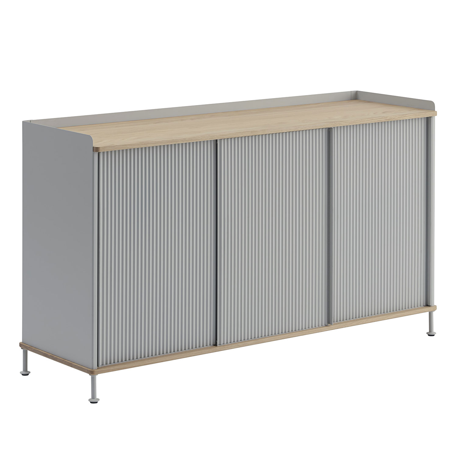 muuto enfold sideboard 148x45 h85 oak grey 93695