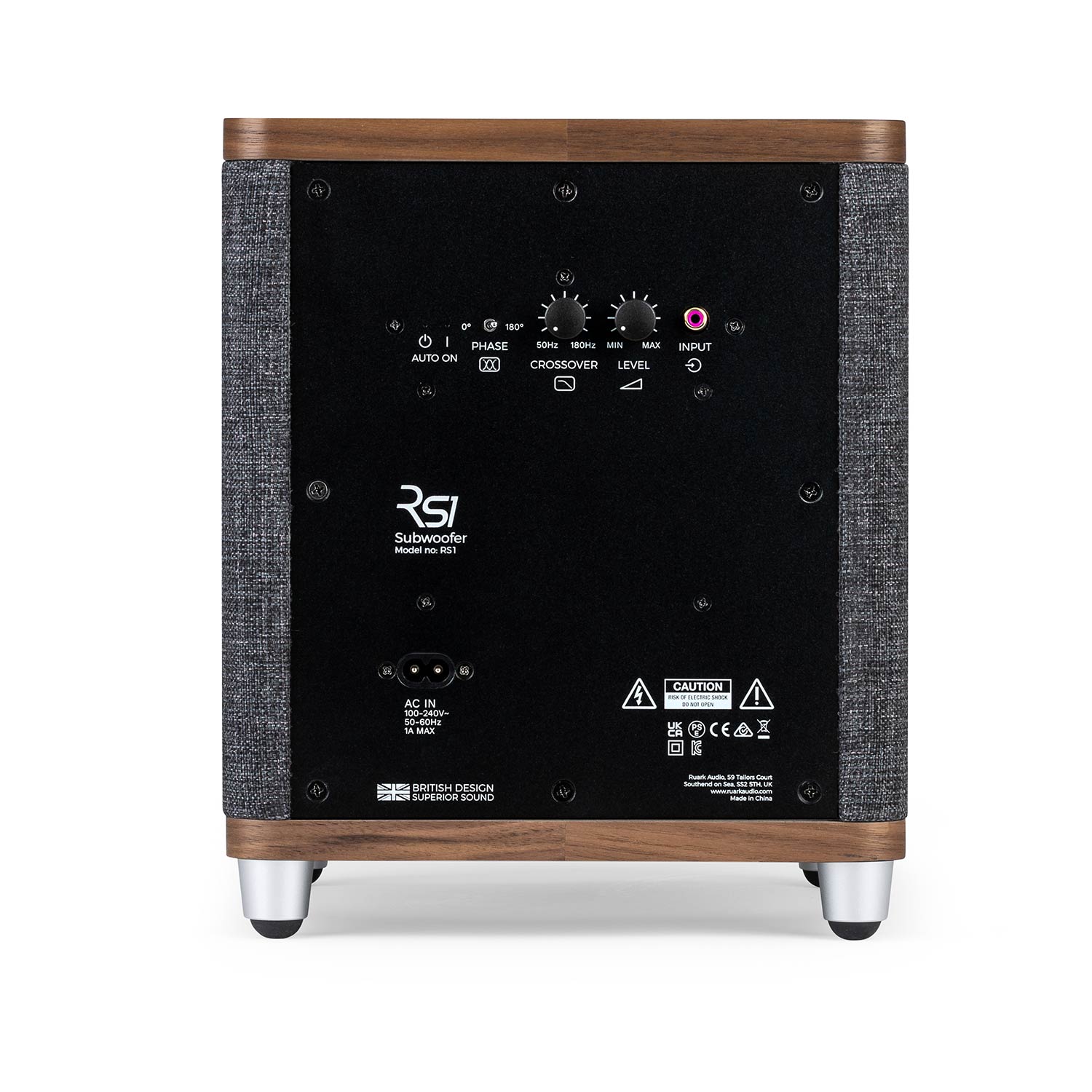 Ruark Audio - RS1 Subwoofer walnuss/schiefergrau