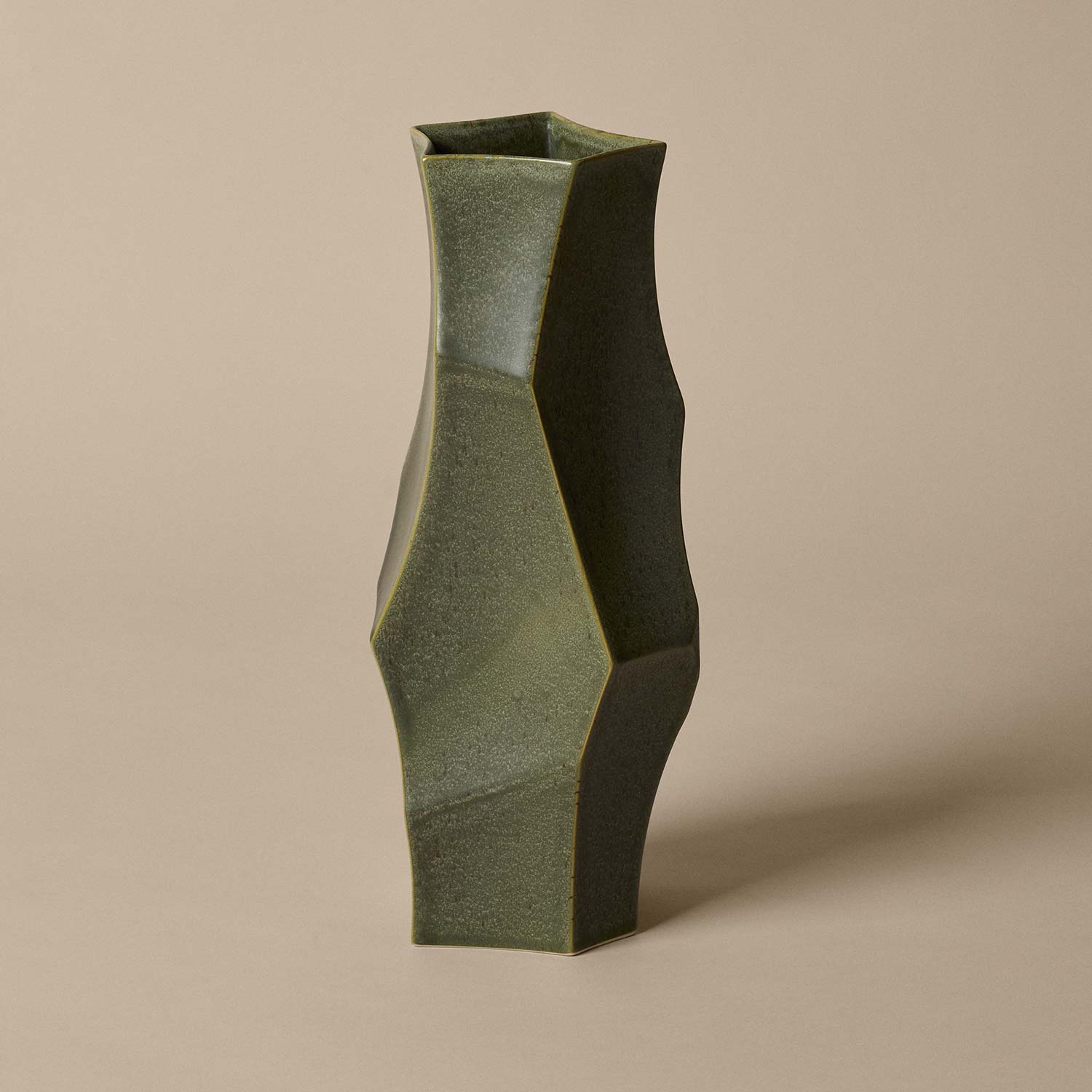 Ferm Living - Cueva Vase large dark sage