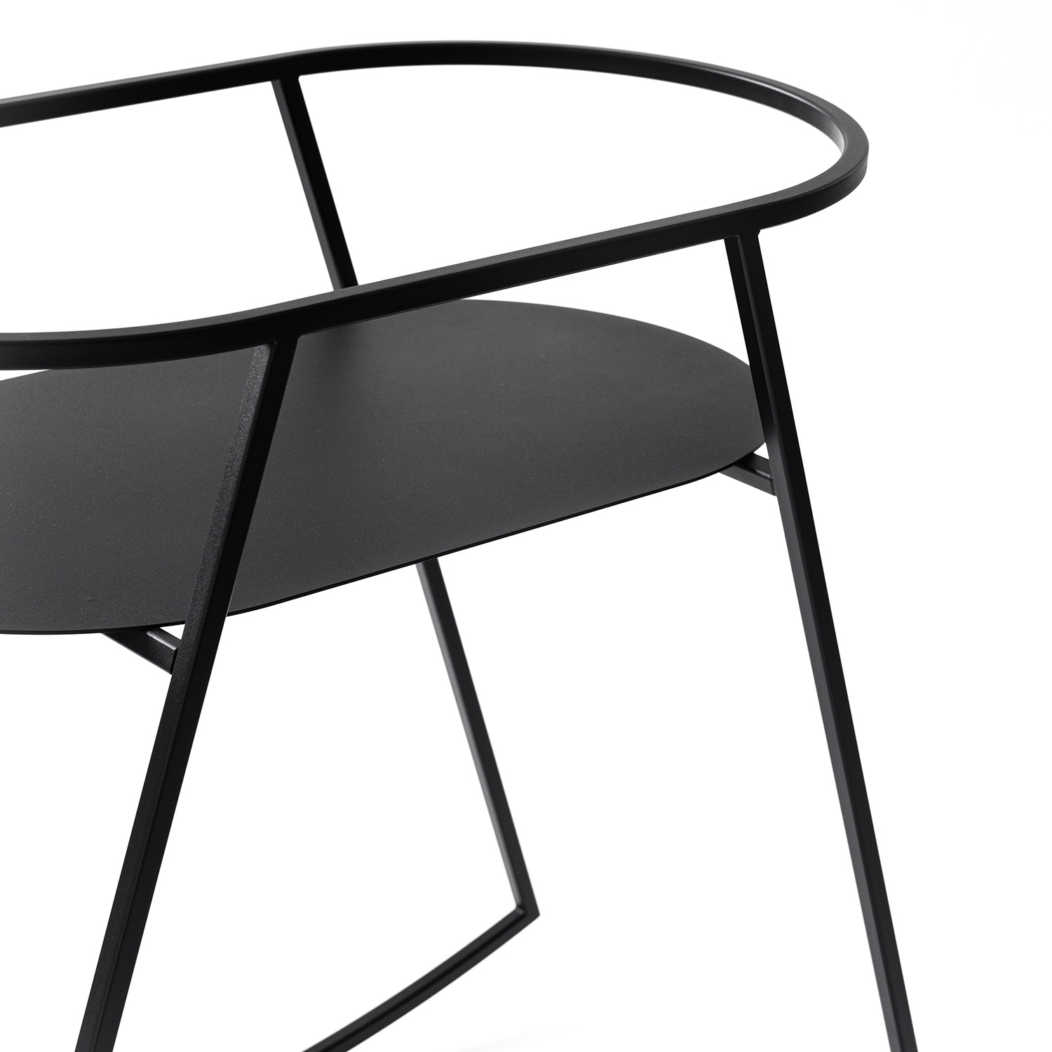 metallbude korsina babywiege schwarz close up 96907