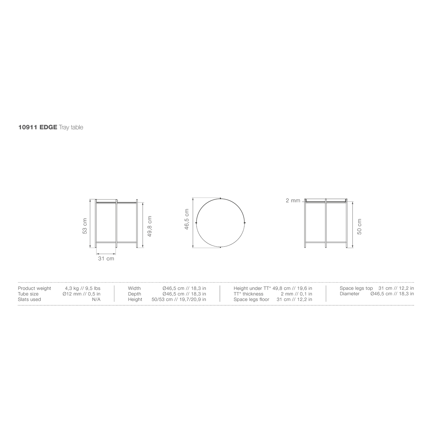 edge table abmessungen 92569