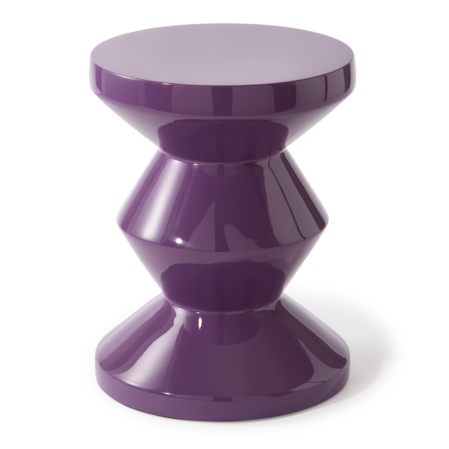 Pols Potten Zig Zag Hocker dunkellila 510 070 115 102162