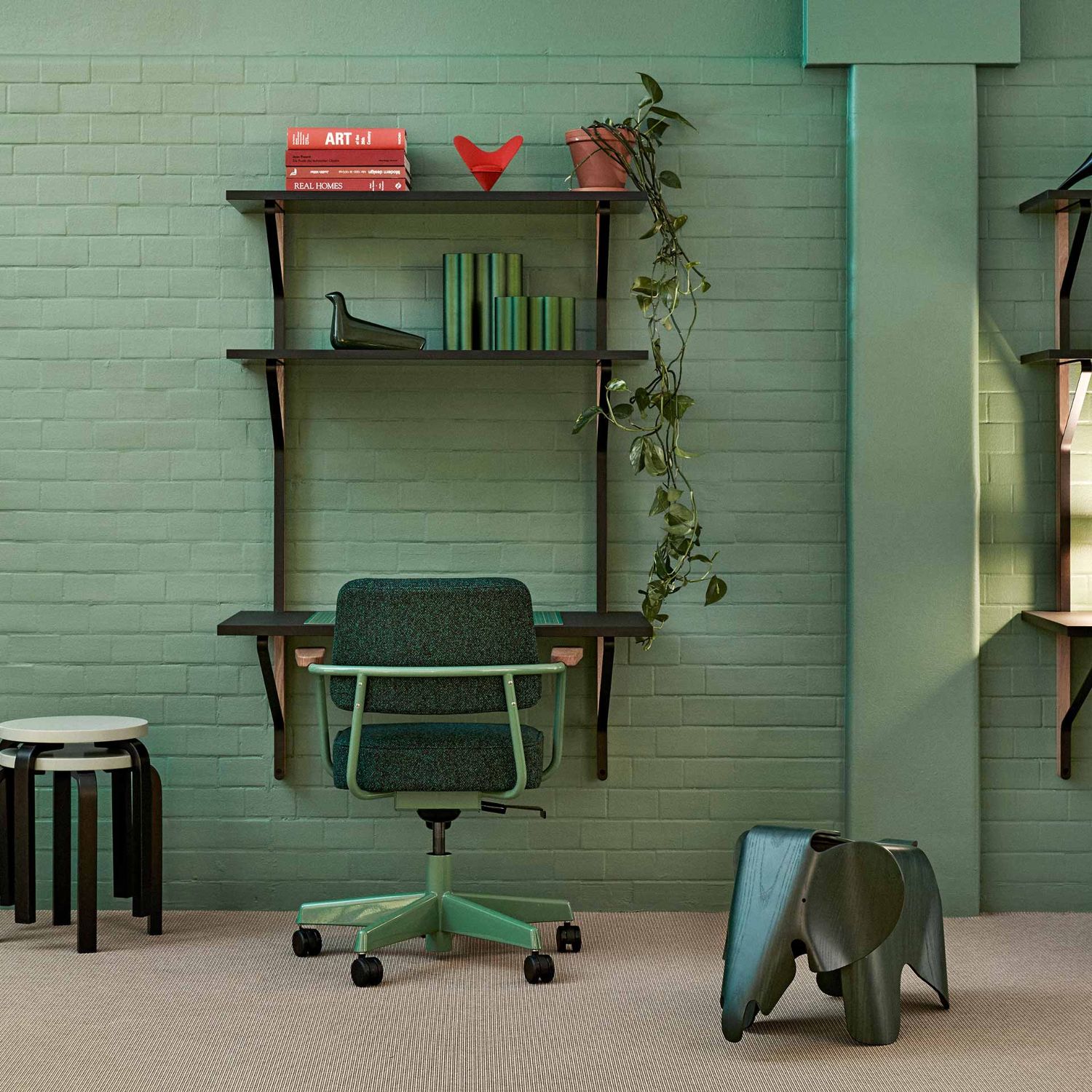 Vitra - Eames Elephant RE tiefschwarz