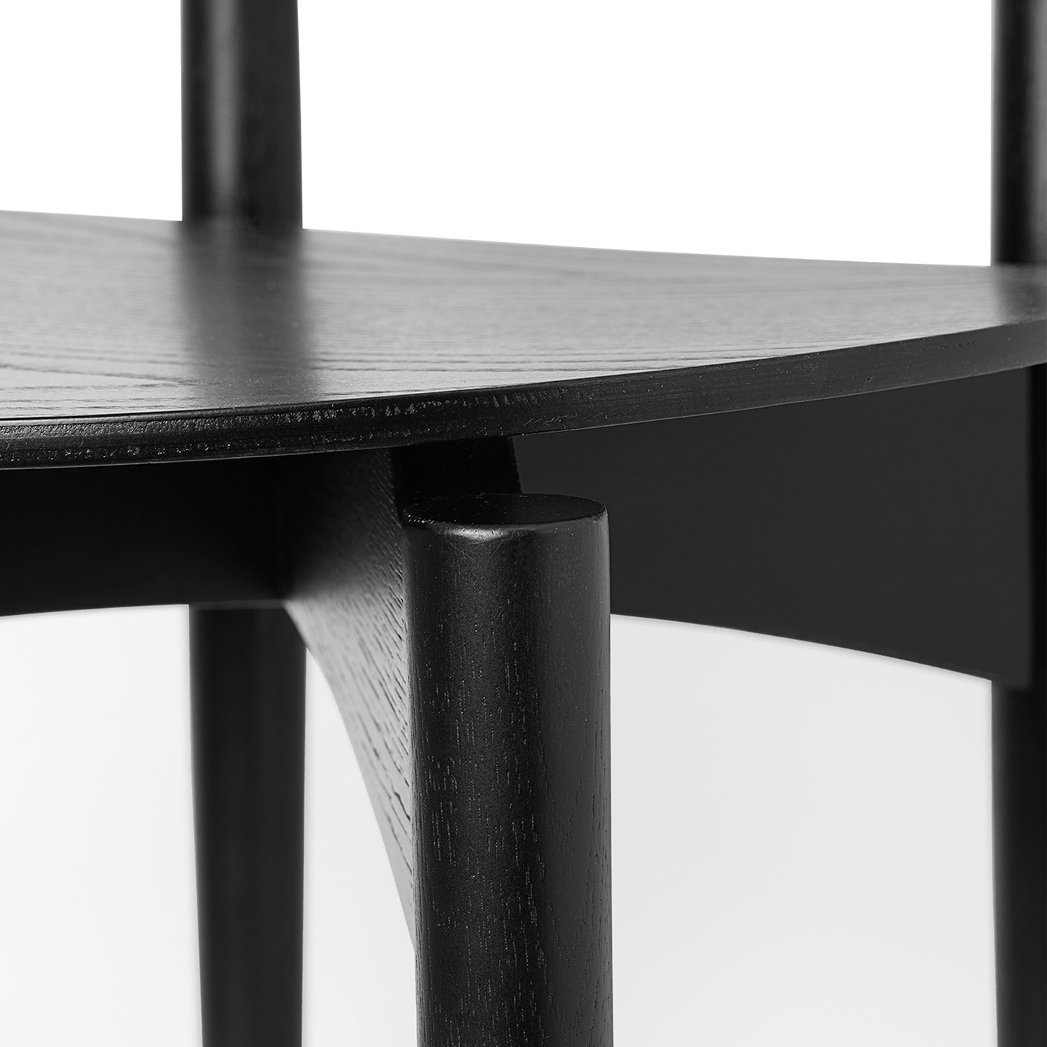 ferm living herman detail dining chair wood schwarz 83411