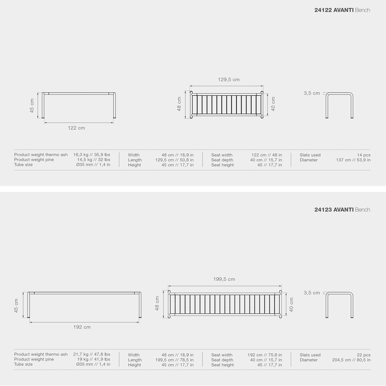 houe avanti bench abmessungen 99061