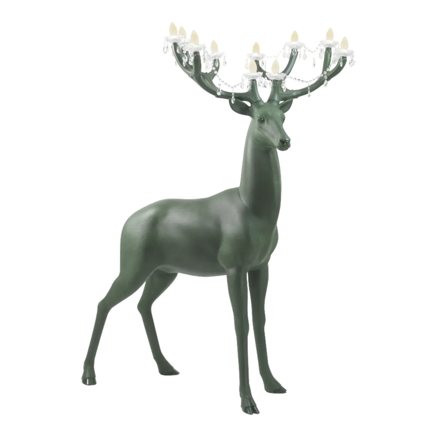 Qeeboo - Sherwood Hirsch-Leuchte deep forest
