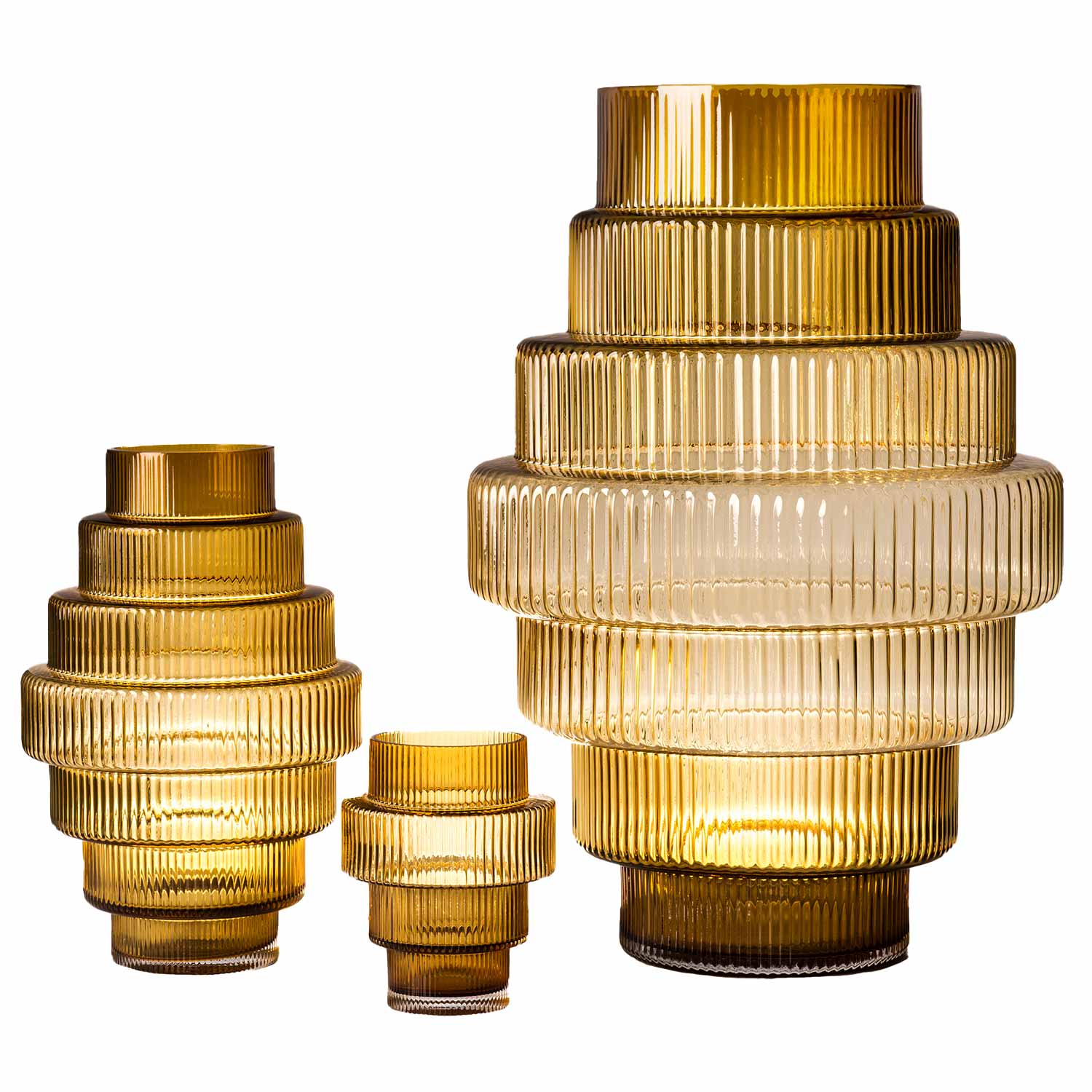 pols potten steps vase ocker uebersicht 95133