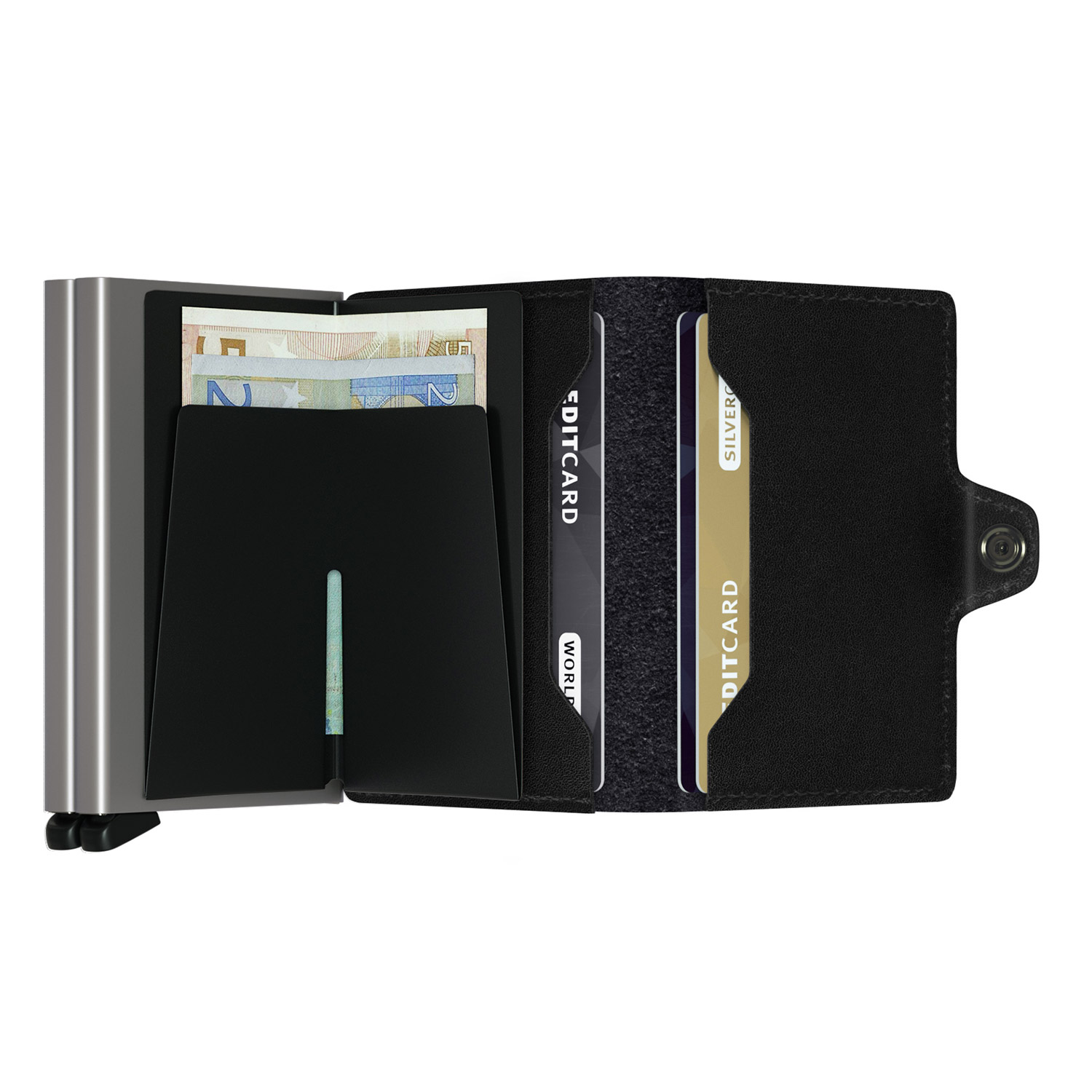secrid twinwallet offen original schwarz 53595