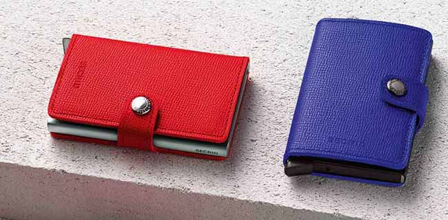 Secrid Miniwallet rot und blau