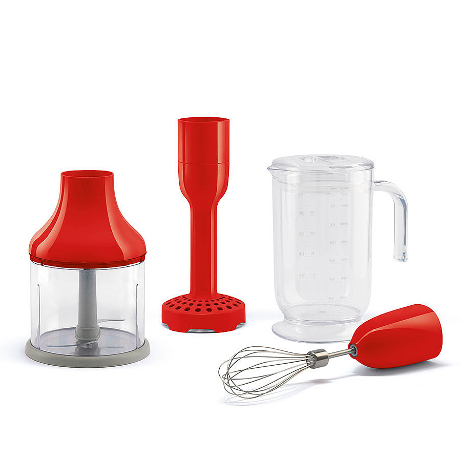 smeg stabmixer zubehoerset rot 56104
