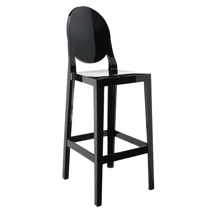 kartell one more barhocker 75cm schwarz KAR05891E6 102432