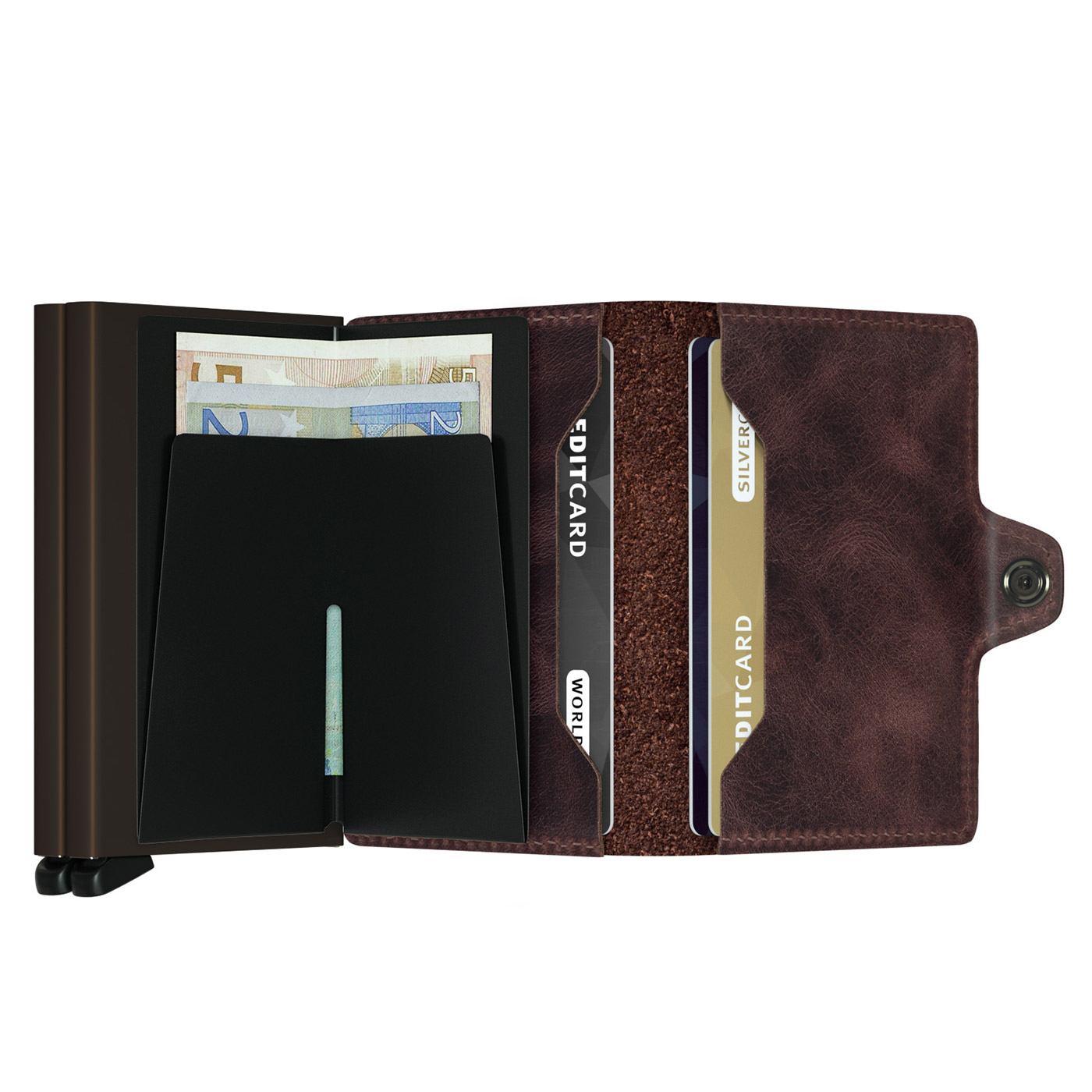 secrid twinwallet offen vintage chocolate 53603