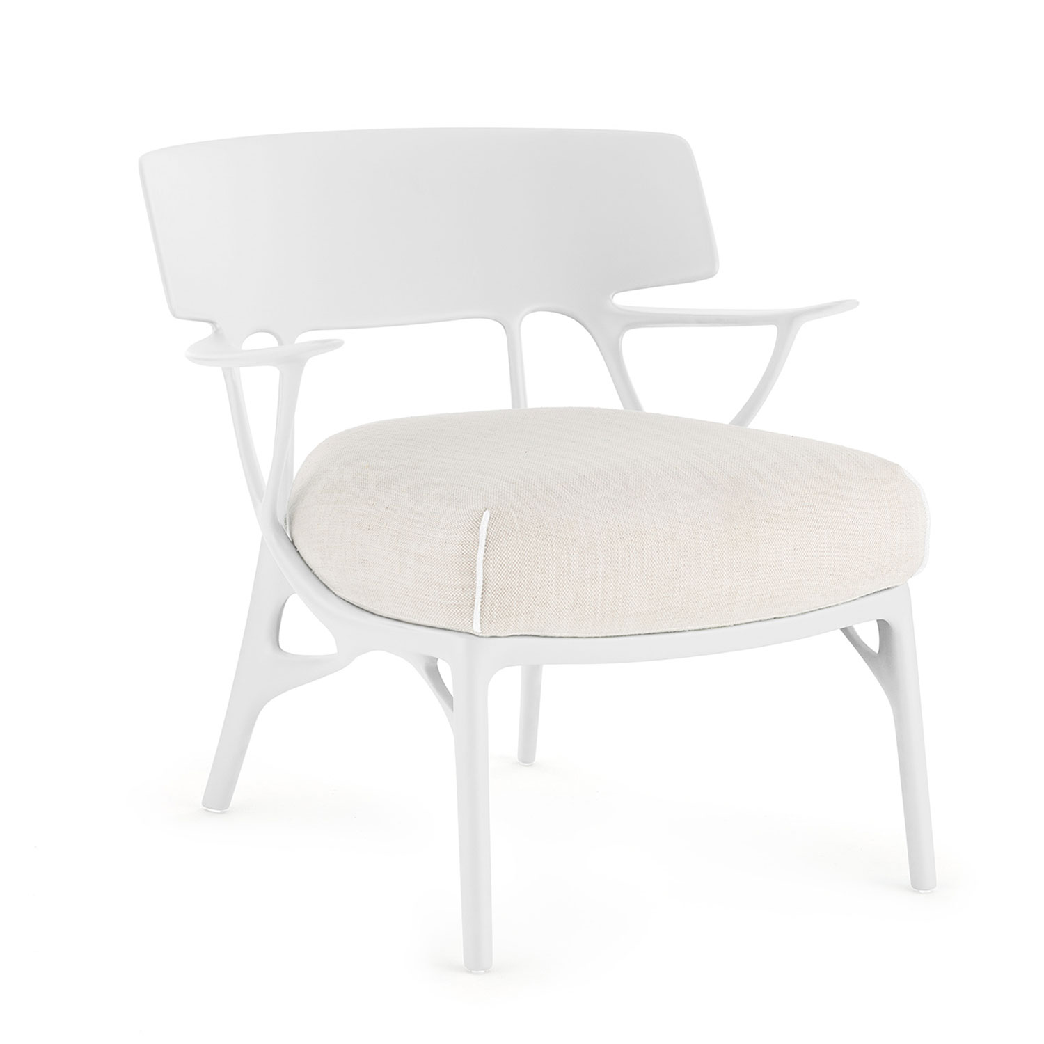 Kartell - A.I. Lounge Panamino Basic Sessel weiß-weiß