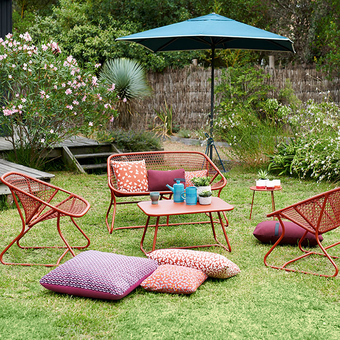 fermob sixties sessel ockerrot garten 64792