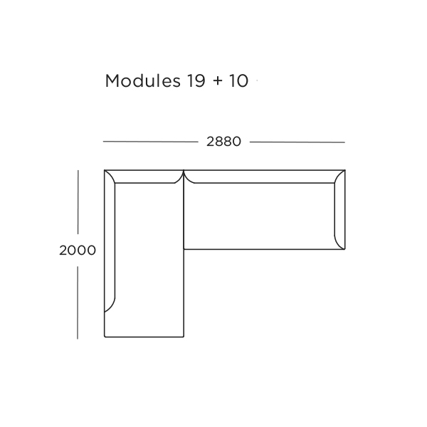 wendelbo blade sofa modul 19 10 94332