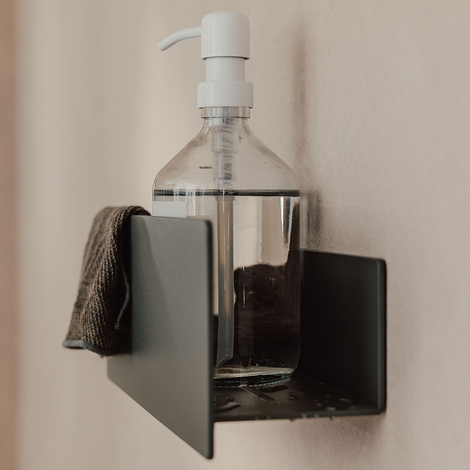 Metallbude - Shea Duschablage schwarz klein