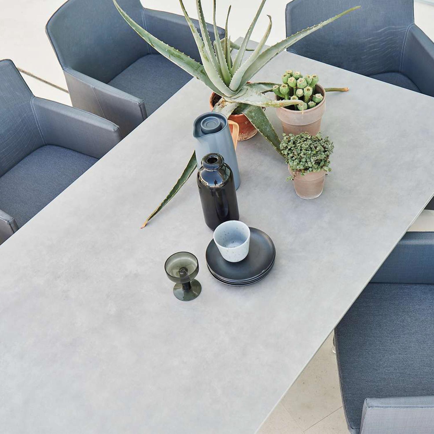 cane line pure esstisch detail von oben 79381