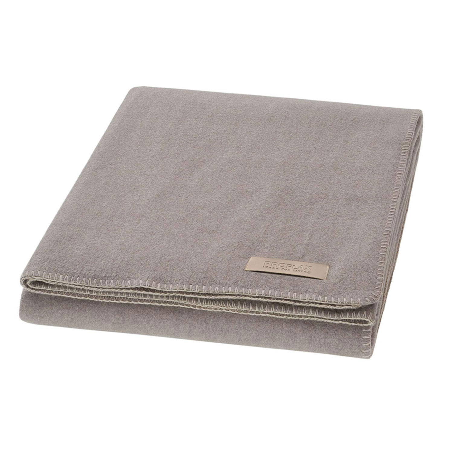 Proflax - Fleece Decke 160 x 200 cm stone