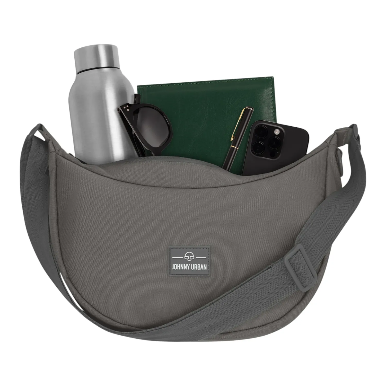 Johnny Urban - Ally Medium Half Moon Bag dark grey