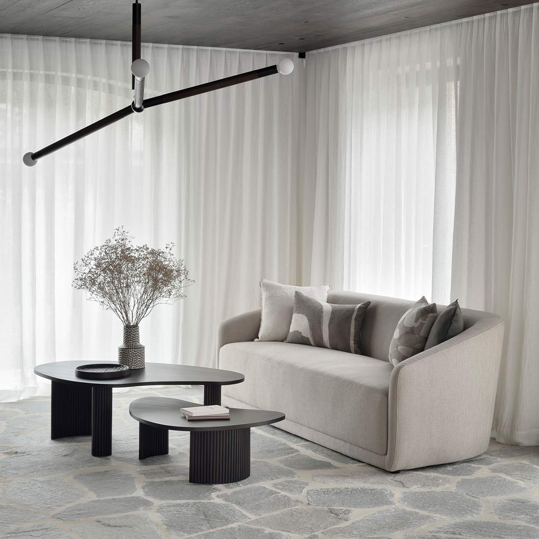 boomerang mahogany couchtisch ambiente ethnicraft 88818