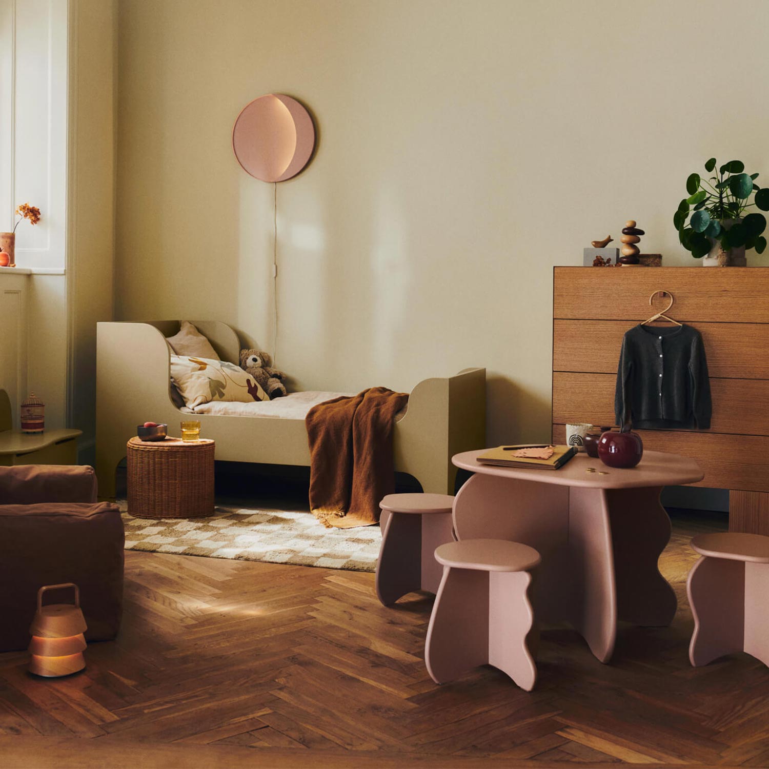 Ferm Living - Billow Knautschsack tan