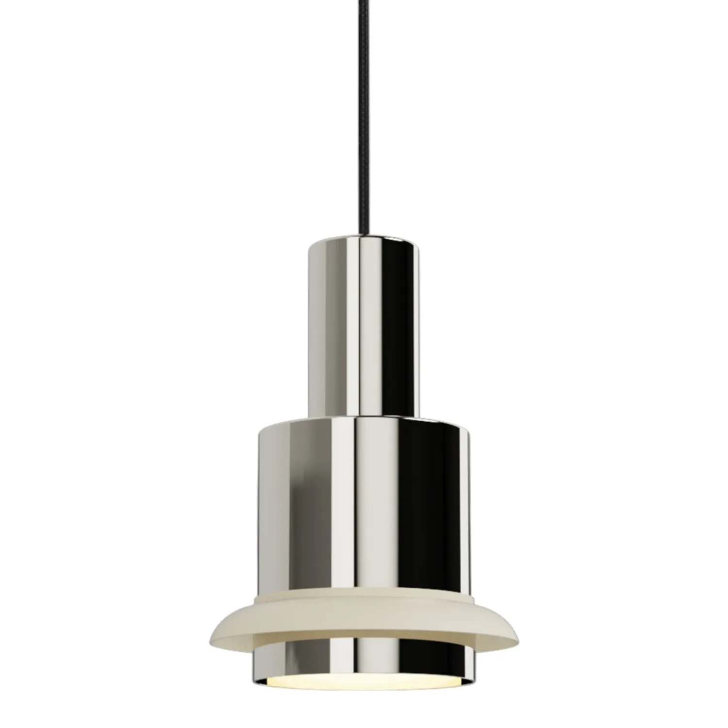 DCW - Chaumont Pendelleuchte Ø 19 cm nickel weiß