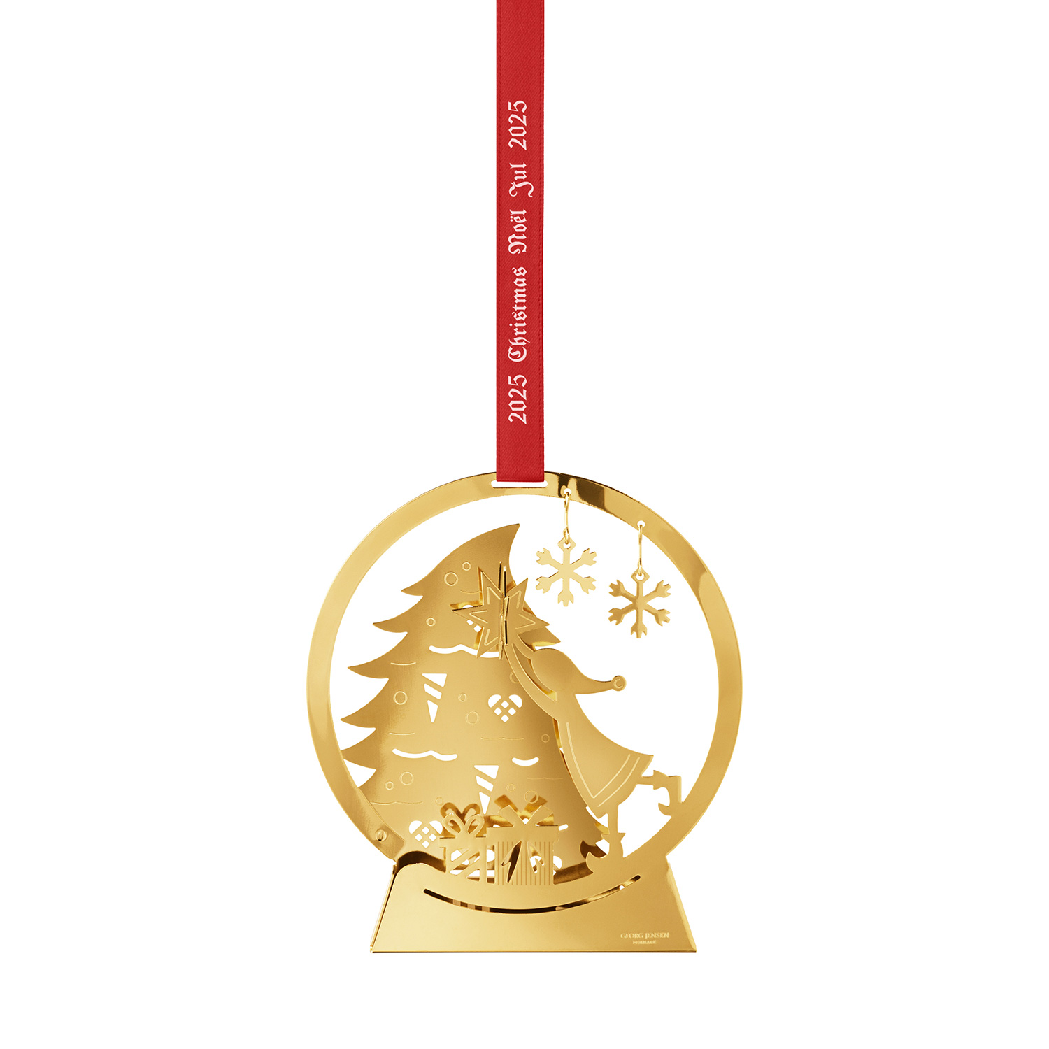 Georg Jensen - Weihnachtsmobile 2025 m. 18 Karat Goldauflage