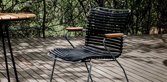 Outdoor Stühle HOUE Click Gartensessel in schwarz