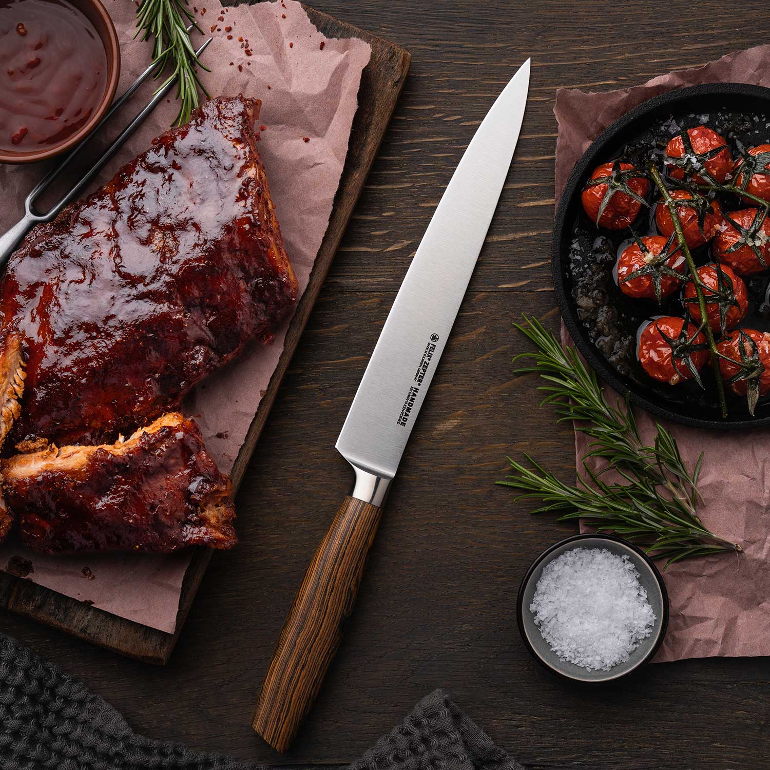 Felix Solingen - Size S Bocote Fleisch- & Tranchiermesser