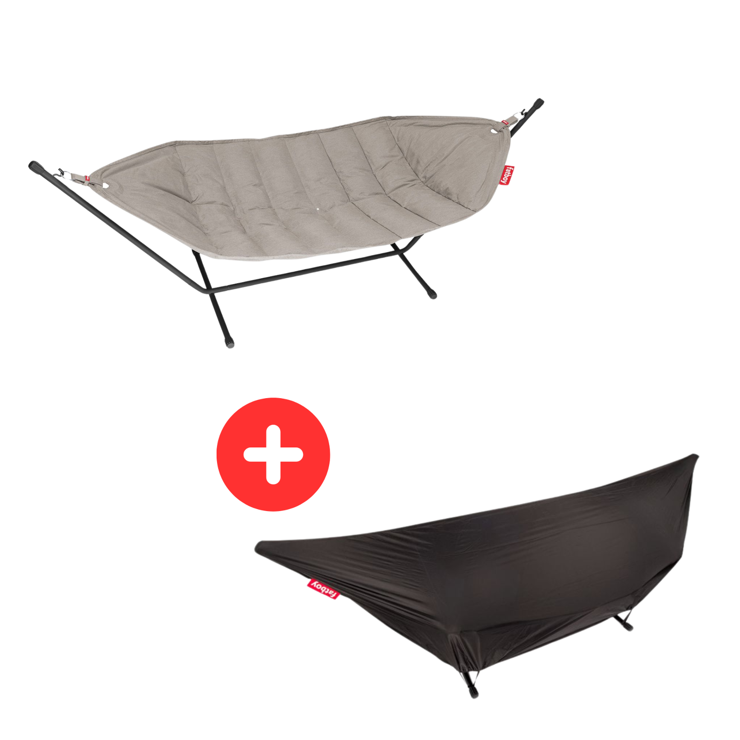Fatboy - Hängematte Superb grey taupe + Überzug