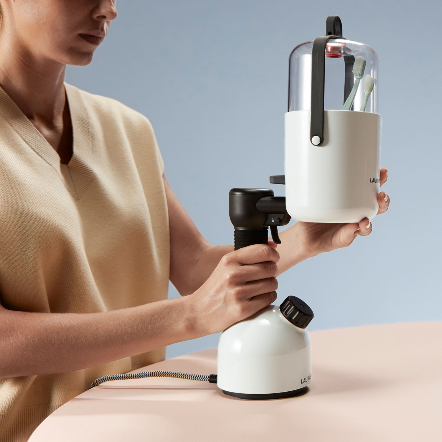 laurastar iggi steamer dampf sterilisierungs set the box 99292