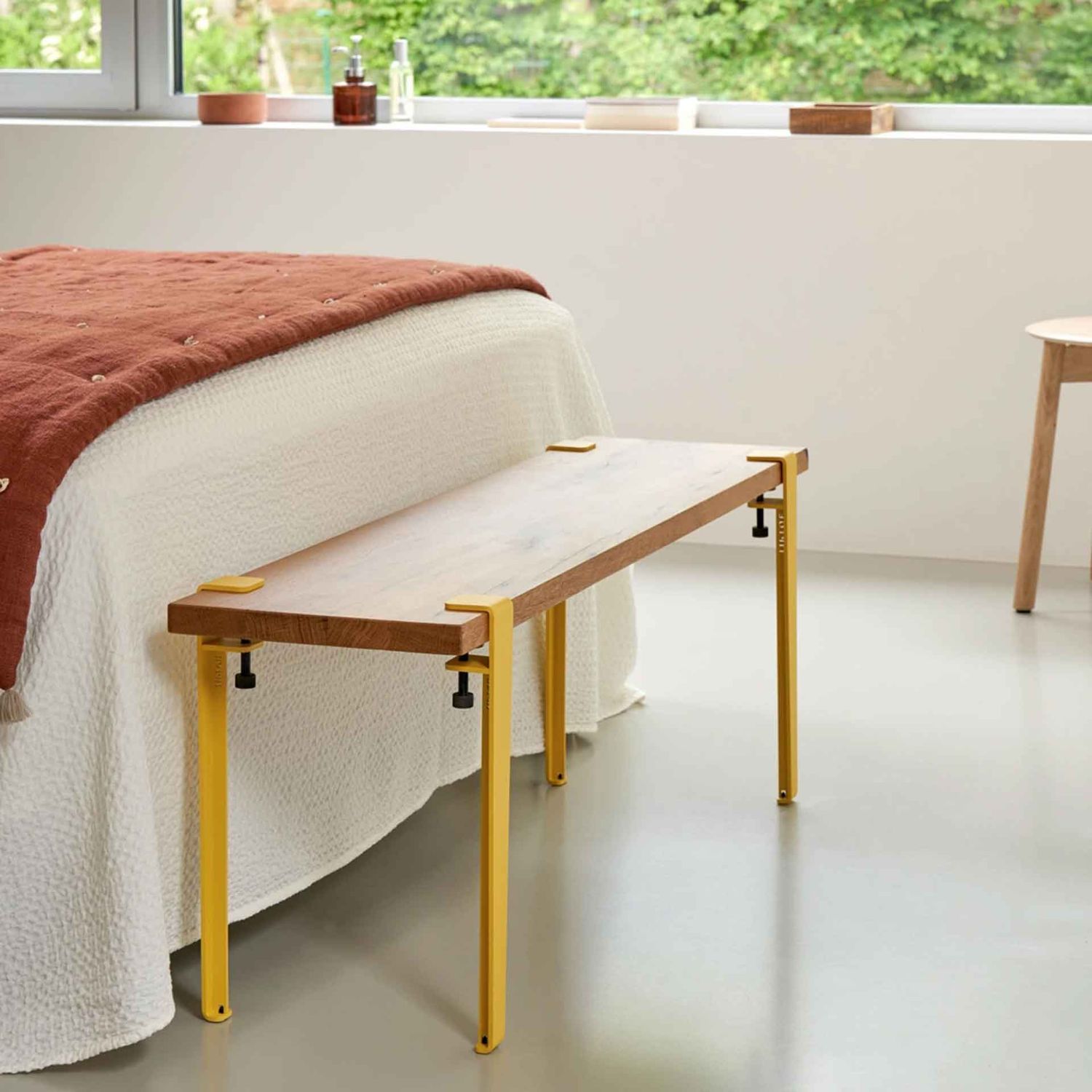 Tiptoe - Tischbein für Couchtisch 43 cm briochegelb