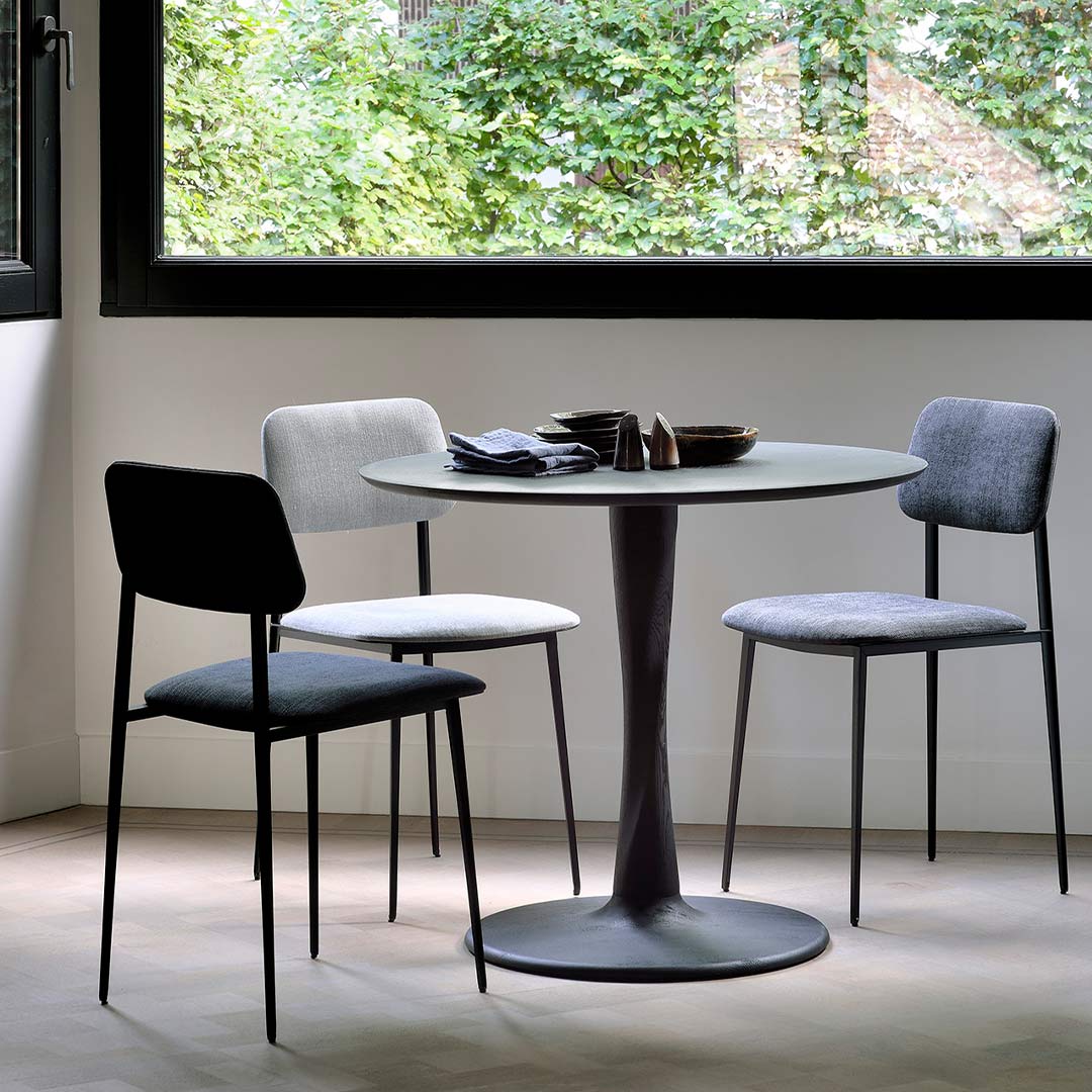 torsion tisch ethnicraft ambiente rund schwarz fenster 88745