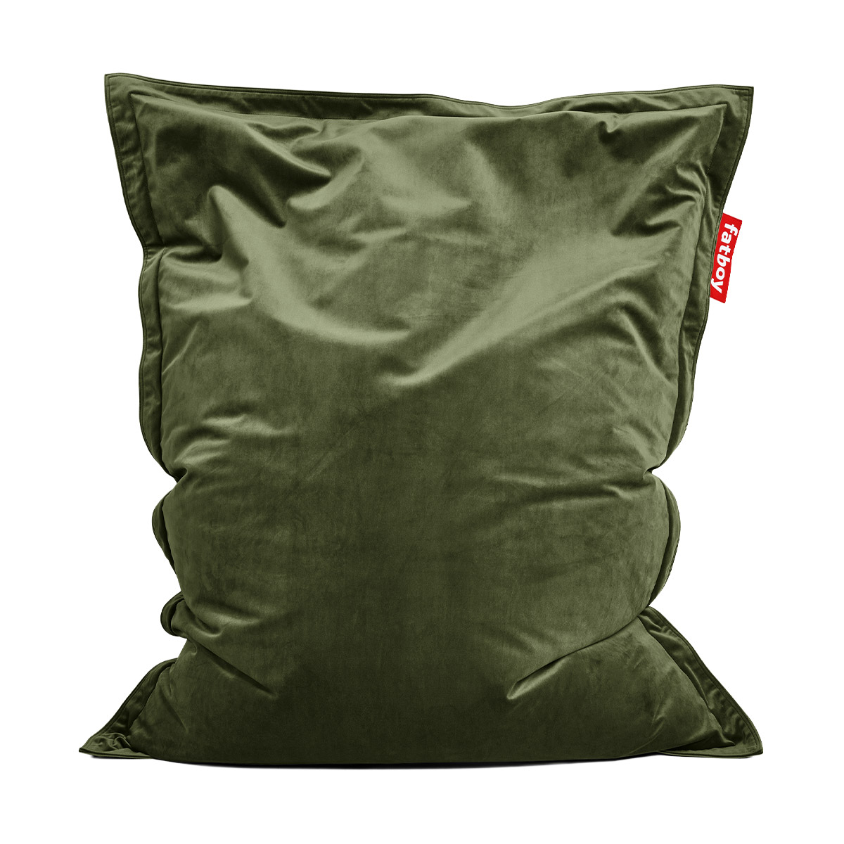 Fatboy - Original Slim Velvet Sitzsack recycled deep green