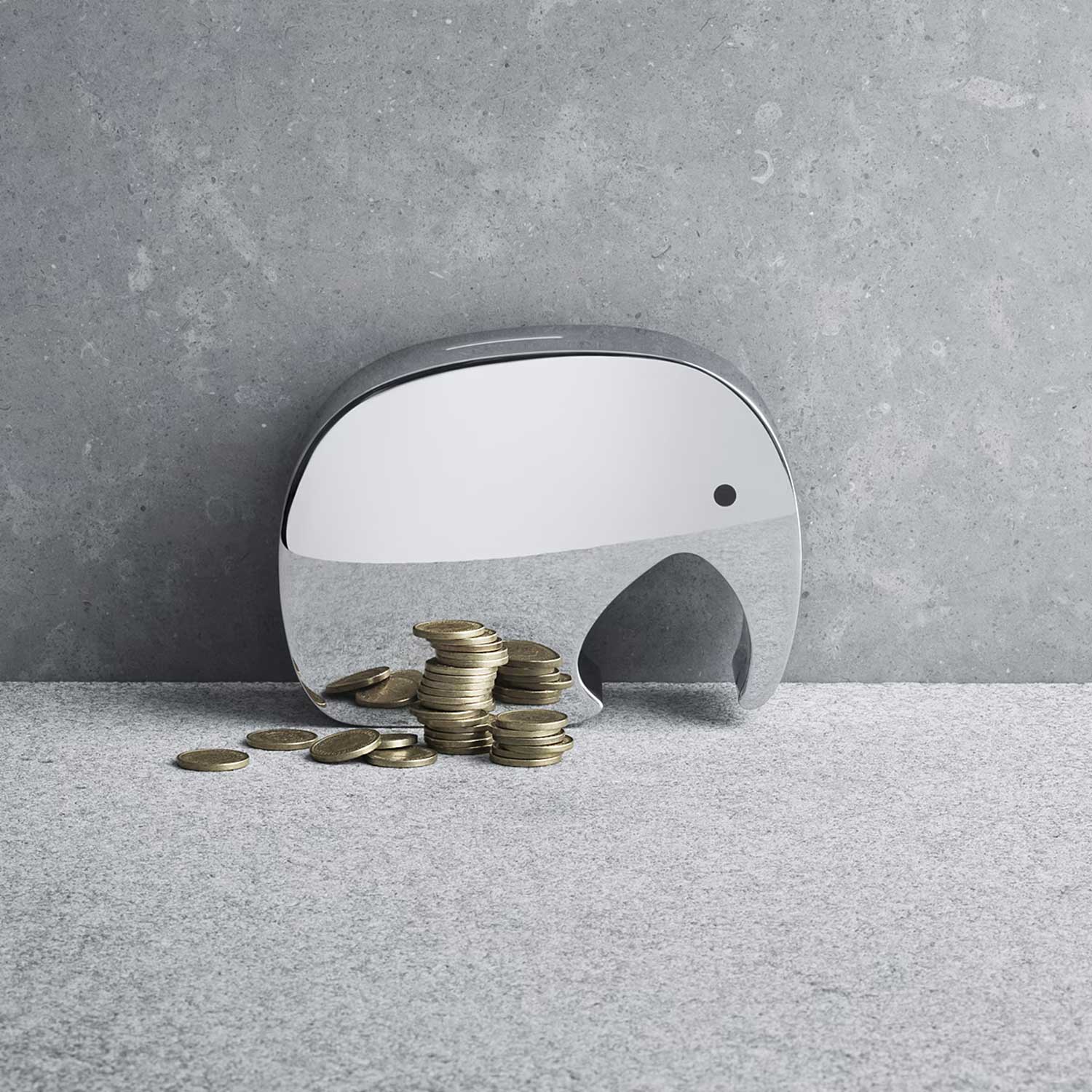 Georg Jensen - Moneyphant mit Zwillinge Spardose