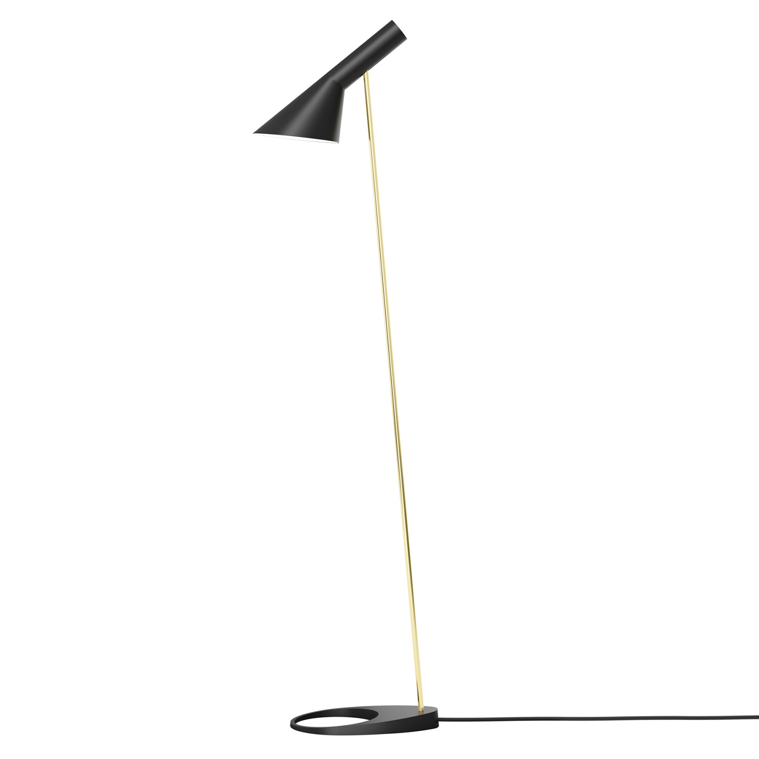 Louis Poulsen - AJ Stehleuchte black/brass