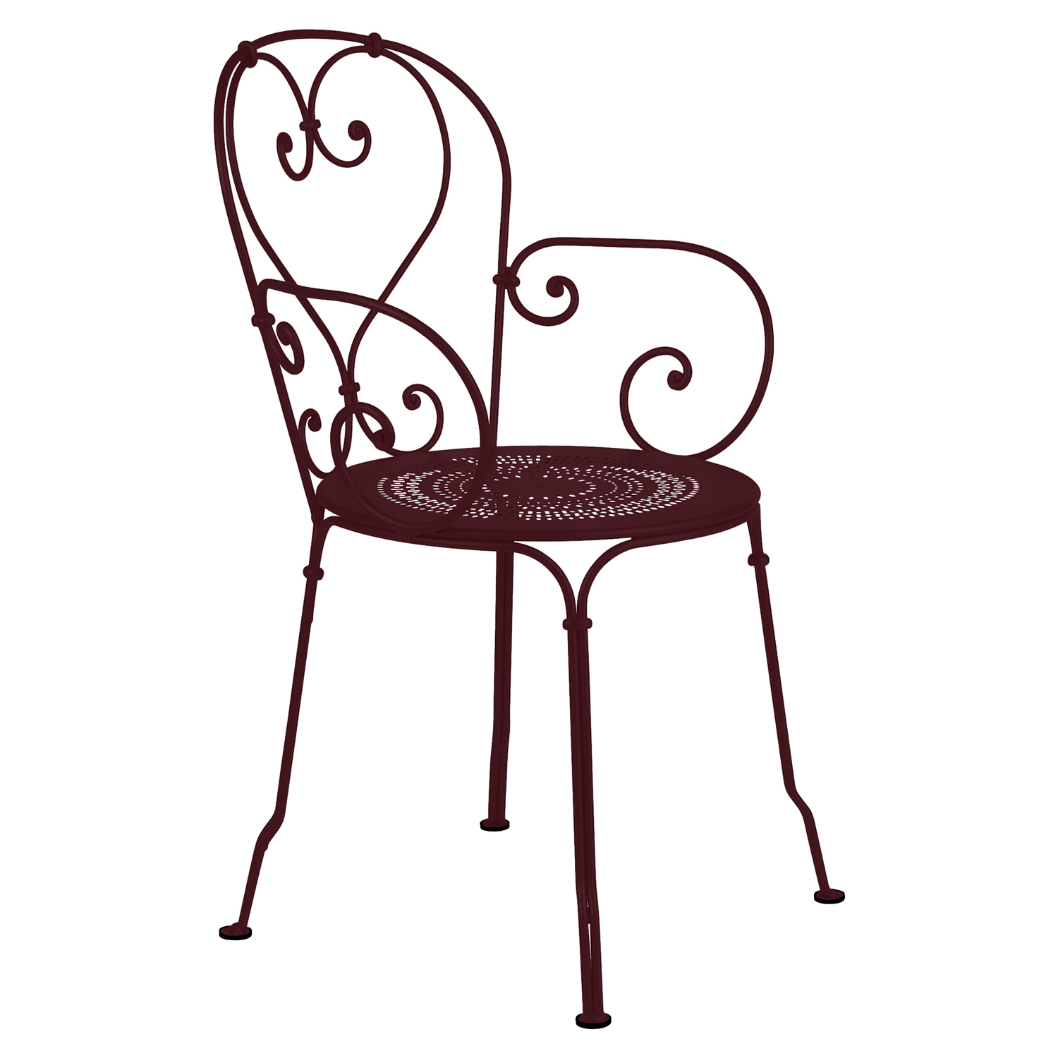 fermob 1900 sessel schwarzkirsche 2202B9 105456