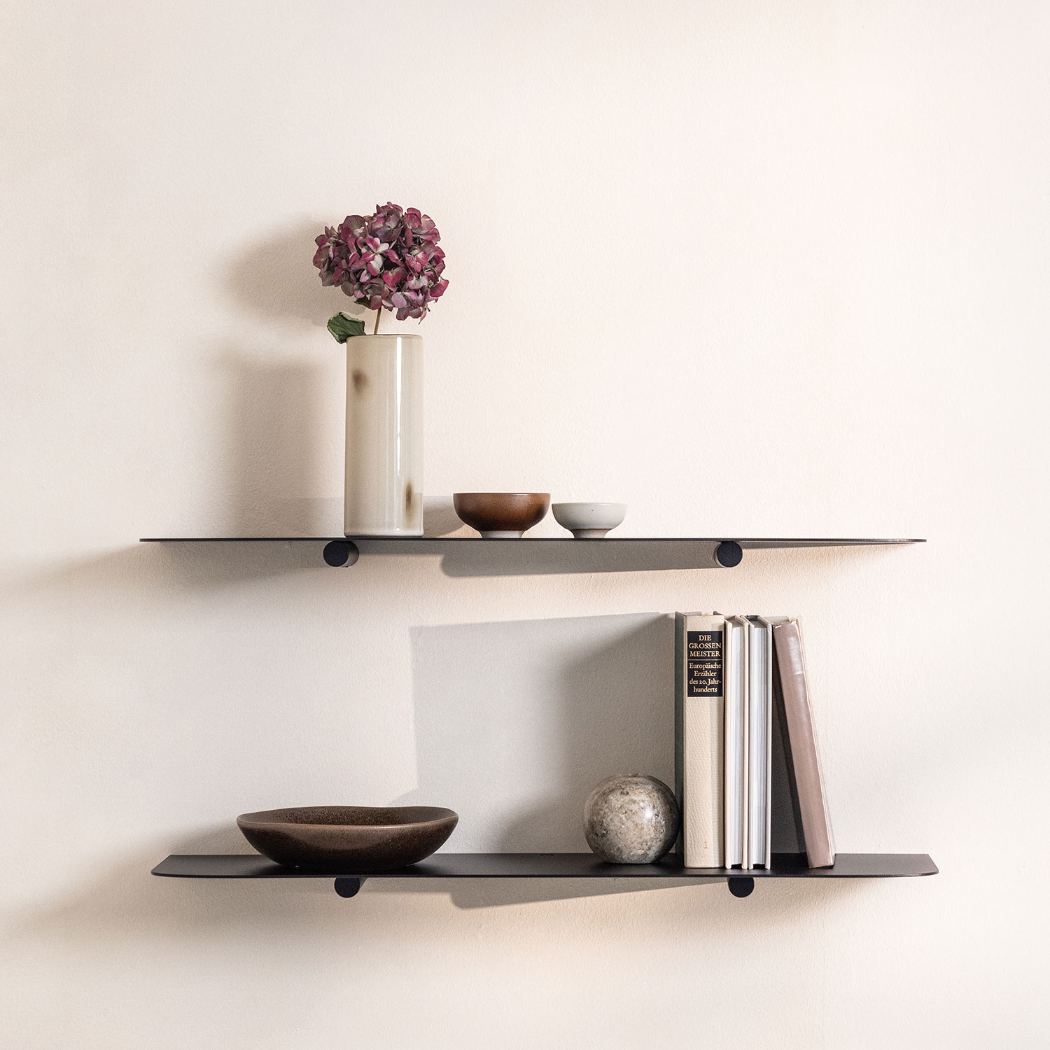 Metallbude - Lenn Wandregal 40 cm weiß