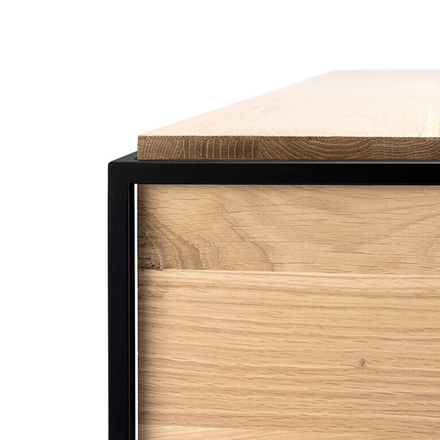 ethnicraft monolit nachttisch schwarz eiche details 87910