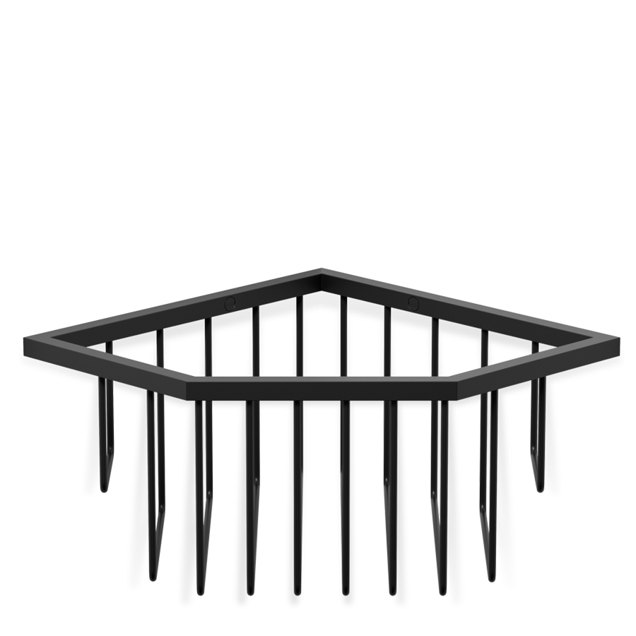 decorwalther eckschwammkorb schwarzmatt 56733