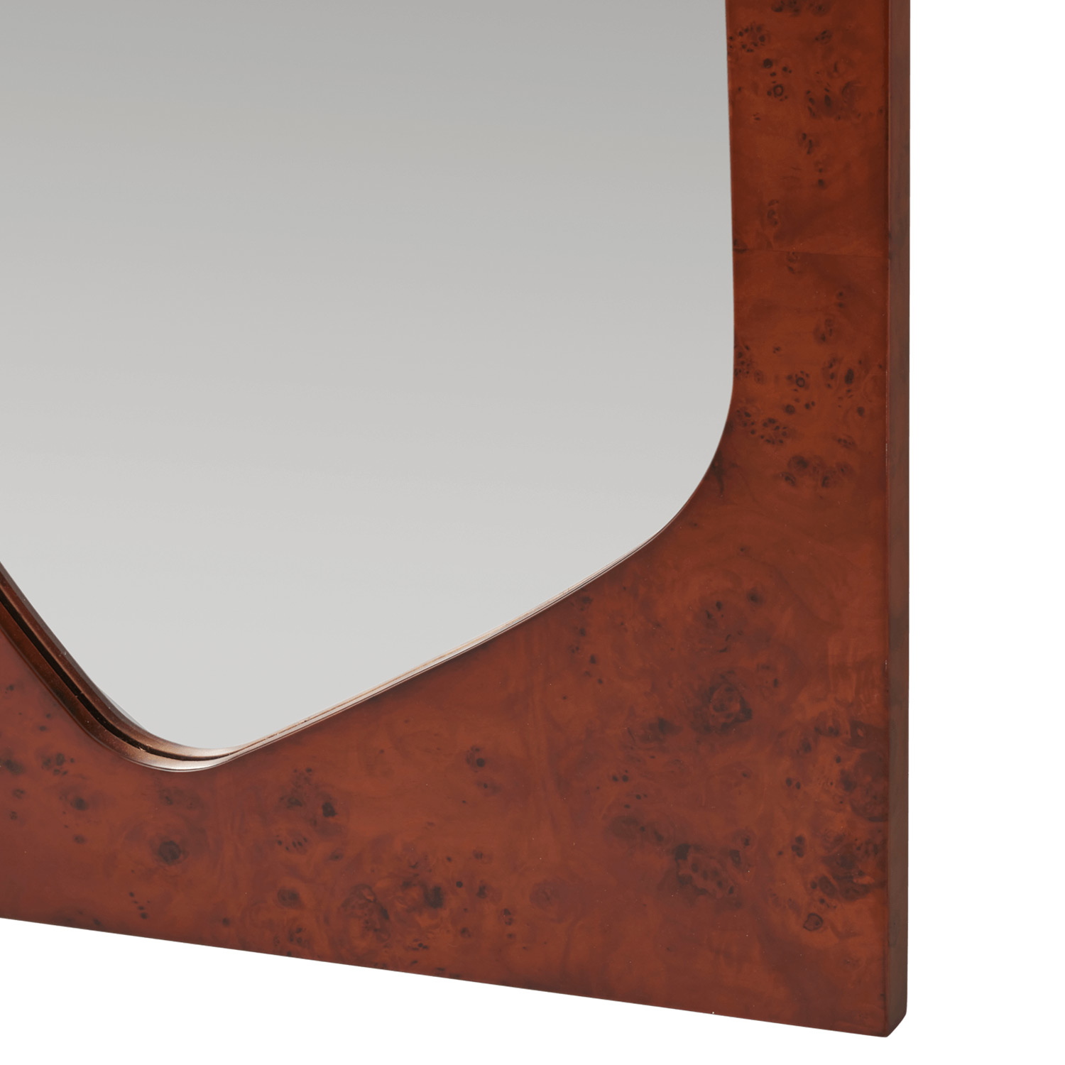Ferm Living - Folia Spiegel H 82 cm dark stained burl